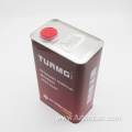 Empty Square Car Paint Tin Can